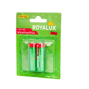 باتری رویالوکس Plus Alkaline بلیستر 2 عددی پارس شعاع توس